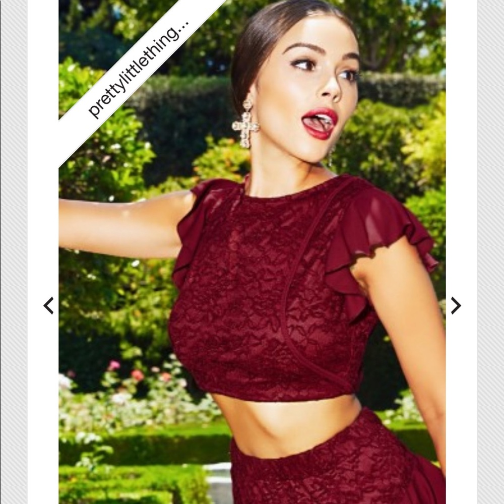 Burgundy 2 piece PLT set